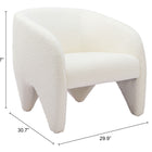 Zuo Lopta Accent Chair White
