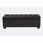 Baxton Studio Roanoke Contemporary Dark Brown Ottoman