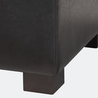 Baxton Studio Roanoke Contemporary Dark Brown Ottoman