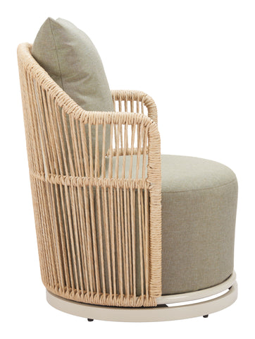 Zuo Lanai Swivel Chair Multicolor