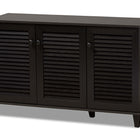 Baxton Studio Warren Espresso Shoe-Storage Cabinet