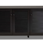 Baxton Studio Warren Espresso Shoe-Storage Cabinet