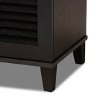 Baxton Studio Warren Espresso Shoe-Storage Cabinet