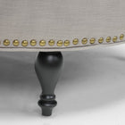 Baxton Studio Palfrey Beige Linen Modern Tufted Ottoman