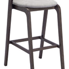 Zuo Troy Barstool (Set of 2) Dove Gray & Espresso