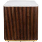 Zuo Obeah Desk White & Walnut