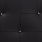 Baxton Studio Dalini Modern and Contemporary Queen Black Faux Leather Headboard with Faux Crystal Buttons