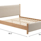 Zuo Hadi Queen Bed Beige & Natural