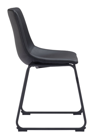 Zuo Smart Dining Chair (Set of 2) Black