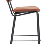 Zuo Charon Counter Stool (Set of 2) Vintage Brown