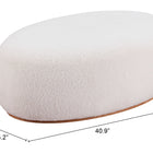Zuo Amber Ottoman Cream