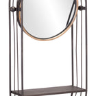 Zuo Saroni Mirror Shelf Antique Gray
