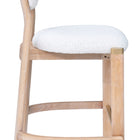 Zuo Rilou Counter Stool (Set of 2) White & Natural