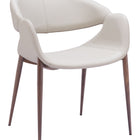 Zuo Limay Dining Chair (Set of 2) Beige & Walnut