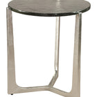 Zuo Olea Side Table Silver