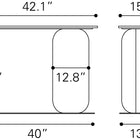Zuo Pemba Console Table Multicolor