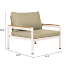Zuo Lychee Armchair Green