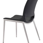 Zuo Ace Dining Chair (Set of 2) Black & Silver