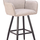 Zuo Sieve Swivel Barstool Beige