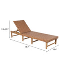 Zuo Breath Chaise Lounge Brown