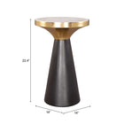 Zuo Obsidian Accent Table Multicolor