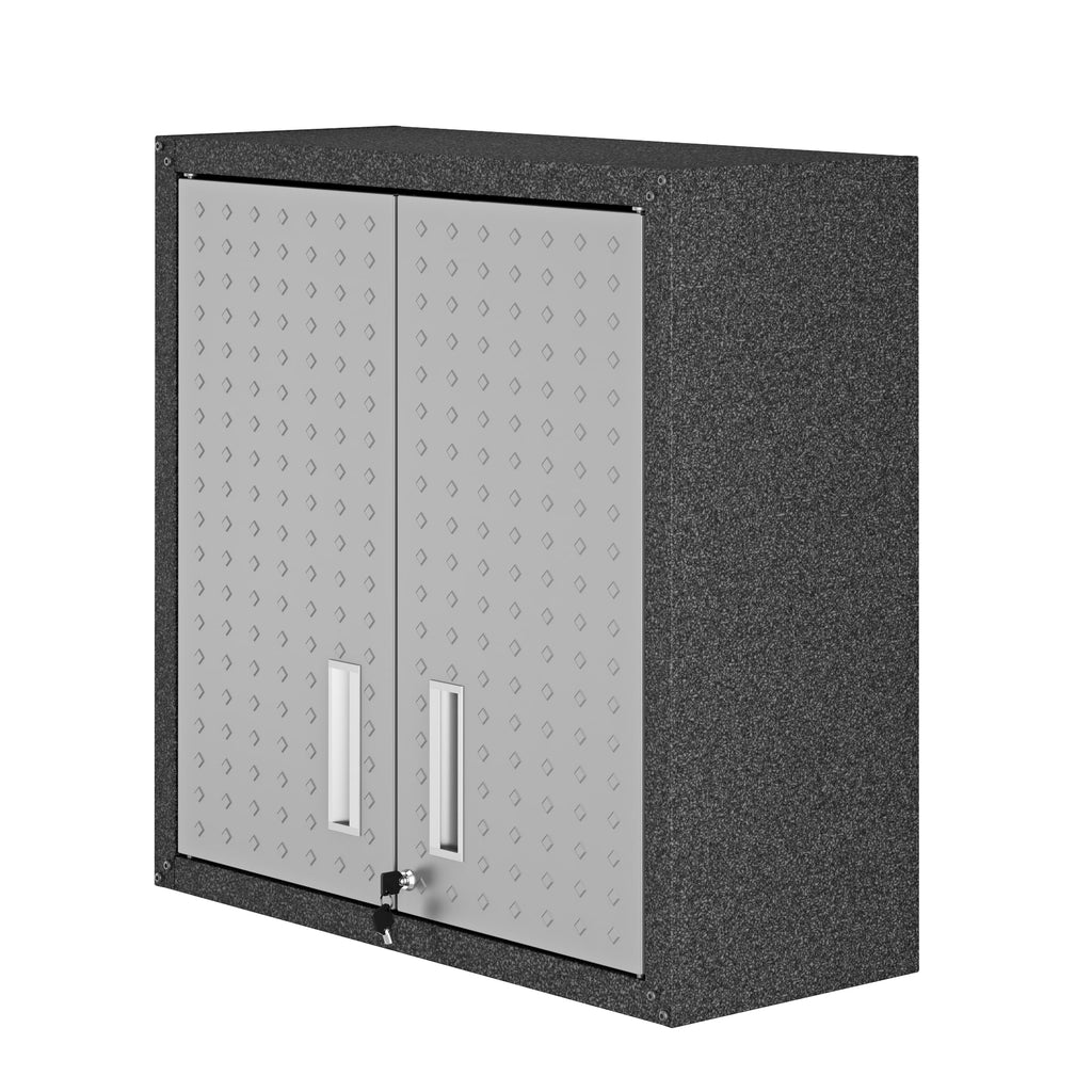 Manhattan Comfort Fortress Modern 30" Floating Garage Cabinet in Dark Gray