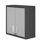 Manhattan Comfort Fortress Modern 30" Floating Garage Cabinet in Dark Gray