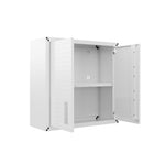 Manhattan Comfort Fortress Modern 30" Floating Garage Cabinet in White