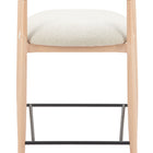 Zuo Equinox Barstool Oyster Gray & Natural