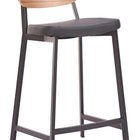 Zuo Ardenne Counter Stool (Set of 2) Black & Brown