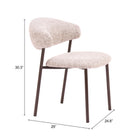 Zuo Seville Dining Chair (Set of 2) Cloud Beige
