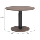 Zuo Hawley Adjustable Dining Table Walnut