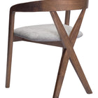 Zuo Cairo Dining Chair Dove Gray & Walnut