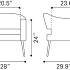 Zuo Berkeley Accent Chair Vintage Brown