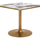 Zuo Caliza Dining Table White & Gold