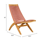 Zuo Rova Lounge Chair Terracotta