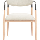 Zuo Equinox Dining Chair Oyster Gray & Natural