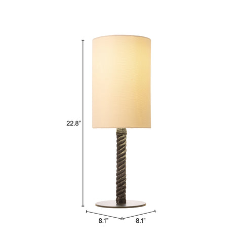 Zuo Lumaris Solar Table Lamp Black