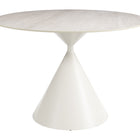 Zuo Plinn Dining Table Light Beige & White