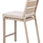 Zuo Reefline Armless Counter Stool (Set of 2) Gray