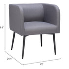 Zuo Horbat Dining Chair Gray