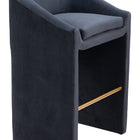 Zuo Emas Barstool Midnight Gray