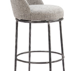 Zuo Nordhavn Swivel Barstool Gray