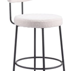 Zuo Blanca Counter Stool (Set of 2) Ivory