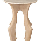 Zuo Eda Side Table White & Natural