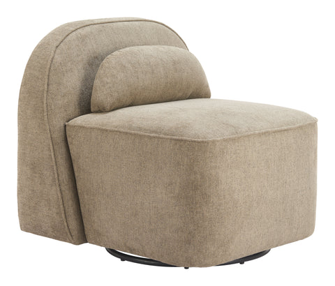 Zuo Kakao Swivel Chair Olive Brown