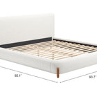 Zuo Baris King Bed Ivory