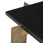 Zuo Noara Accent Table Black & Brass