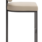 Zuo Velar Barstool (Set of 2) Beige & Gray