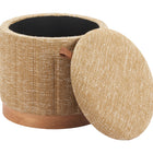 Zuo Fije Storage Ottoman Oat Yellow